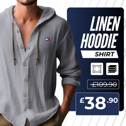 Casual Linen Hoodie Shirt [TH]