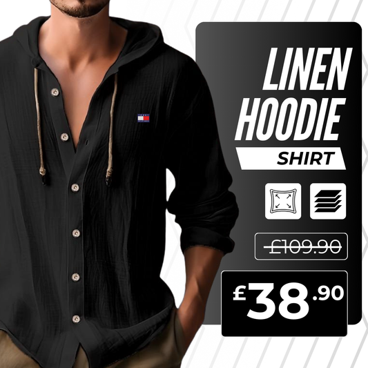 Casual Linen Hoodie Shirt [TH]