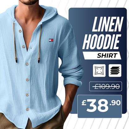 Casual Linen Hoodie Shirt [TH]